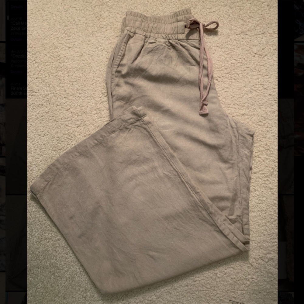 A New Day- Linen Wide Leg Pants
